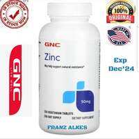 GNC Zinc 50mg Original USA - 250 vegitarian tablets