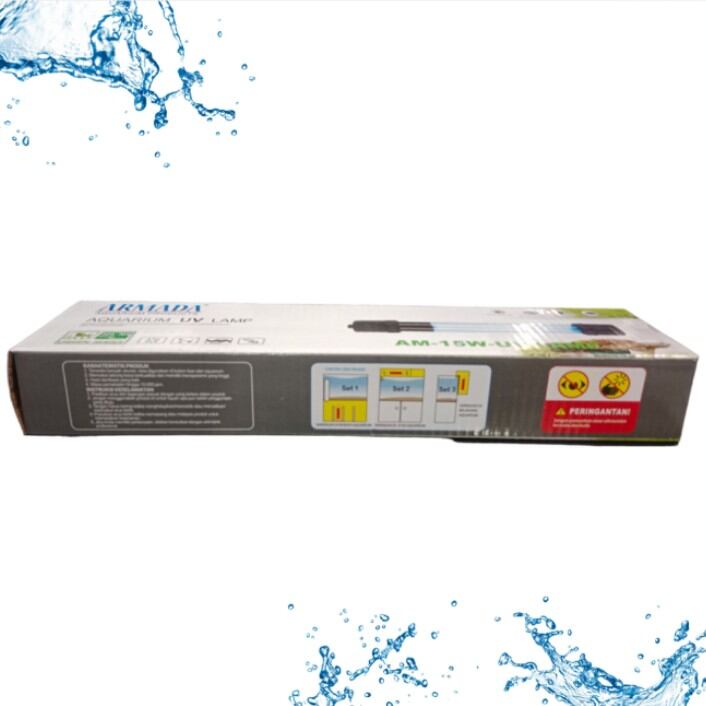ARMADA AM 15WATT AQUARIUM UV LAMP LAMPU UV ANTI LUMUT JAMUR ALGAE