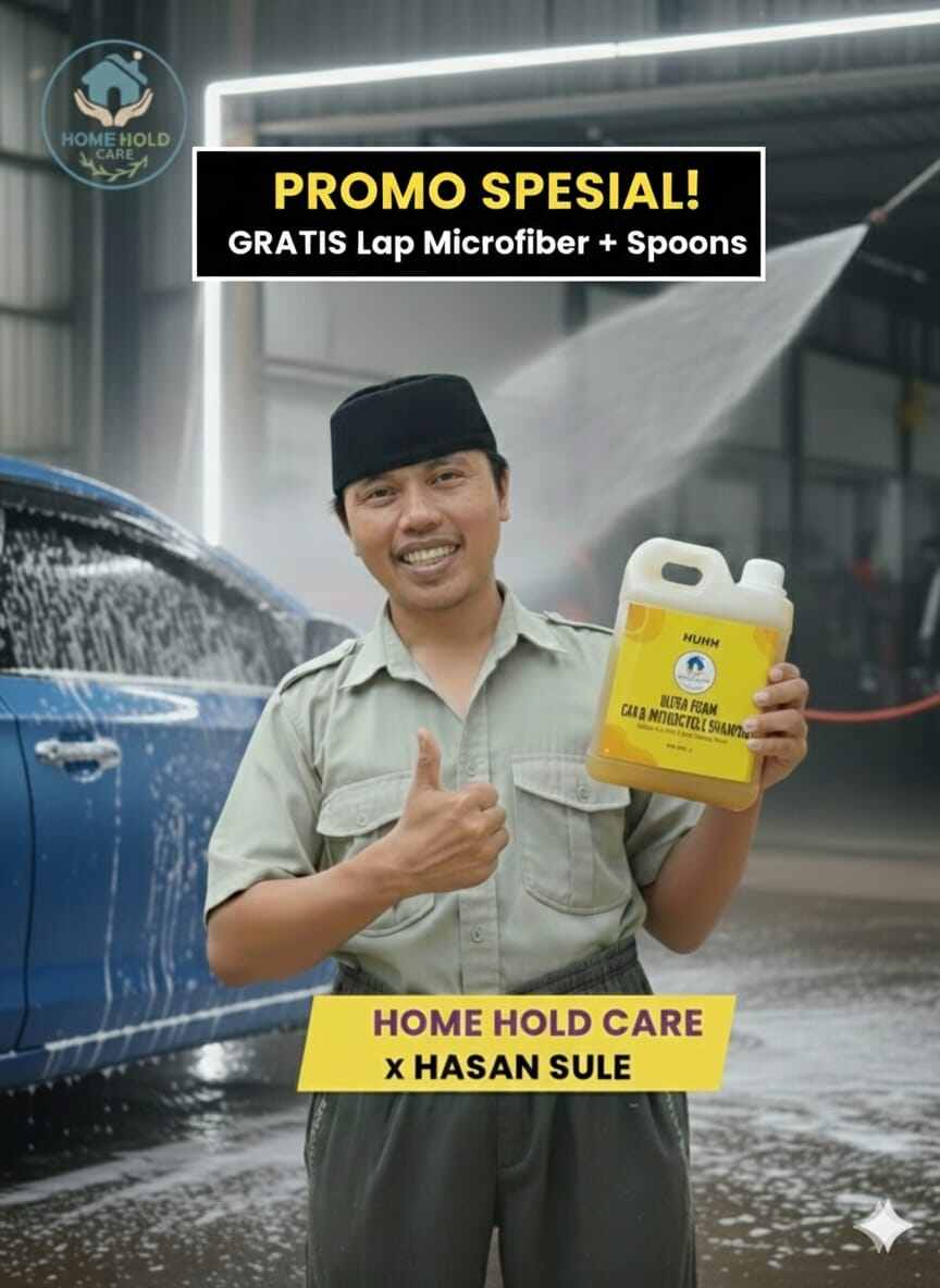 Car Wash shampoo for car and motorcycle-refill 1 litre-free spoons & wipe microfiber-pH balance ultra foam cleans & makes car body bike glowing Harga 25,000 rupiah*Gratis Ongkir
