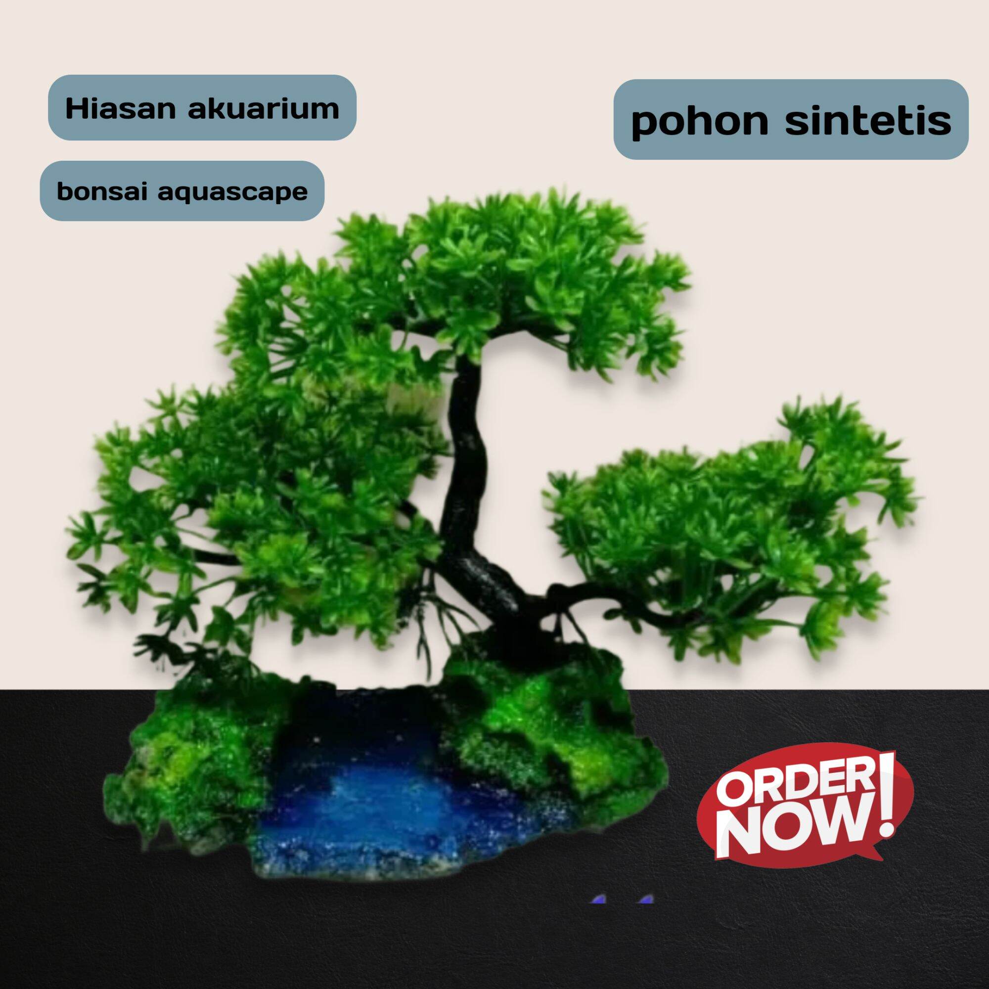 Hiasan ornamen bonsai sintetis akuarium aquarium aquascape BD01