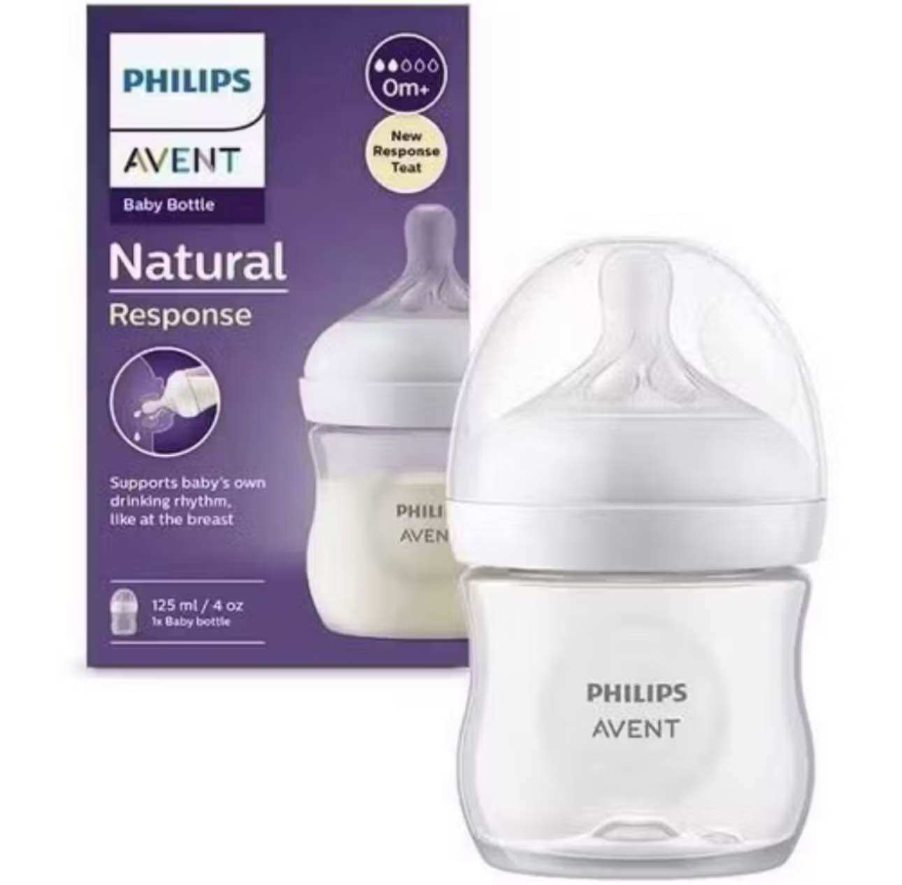 Philips Avent Botol Susu Bayi Natural Response Dot Seperti Payudara Ibu 125 Ml 1pcs