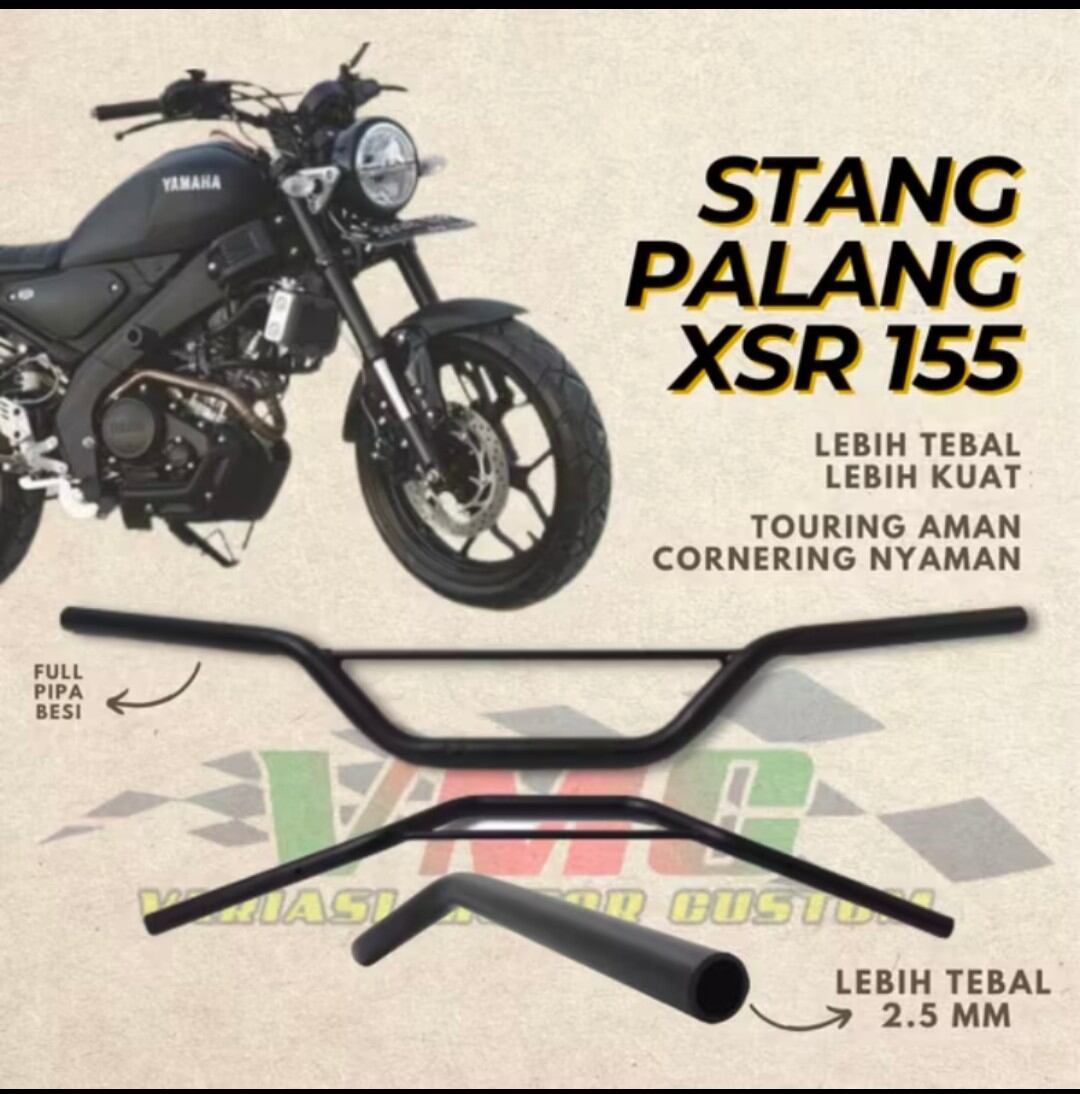 XSR 155 handlebar | Handlebar XSR 155 tracker touring Custom Motorcycle handlebar bars Harga 37,000 rupiah*Gratis Ongkir