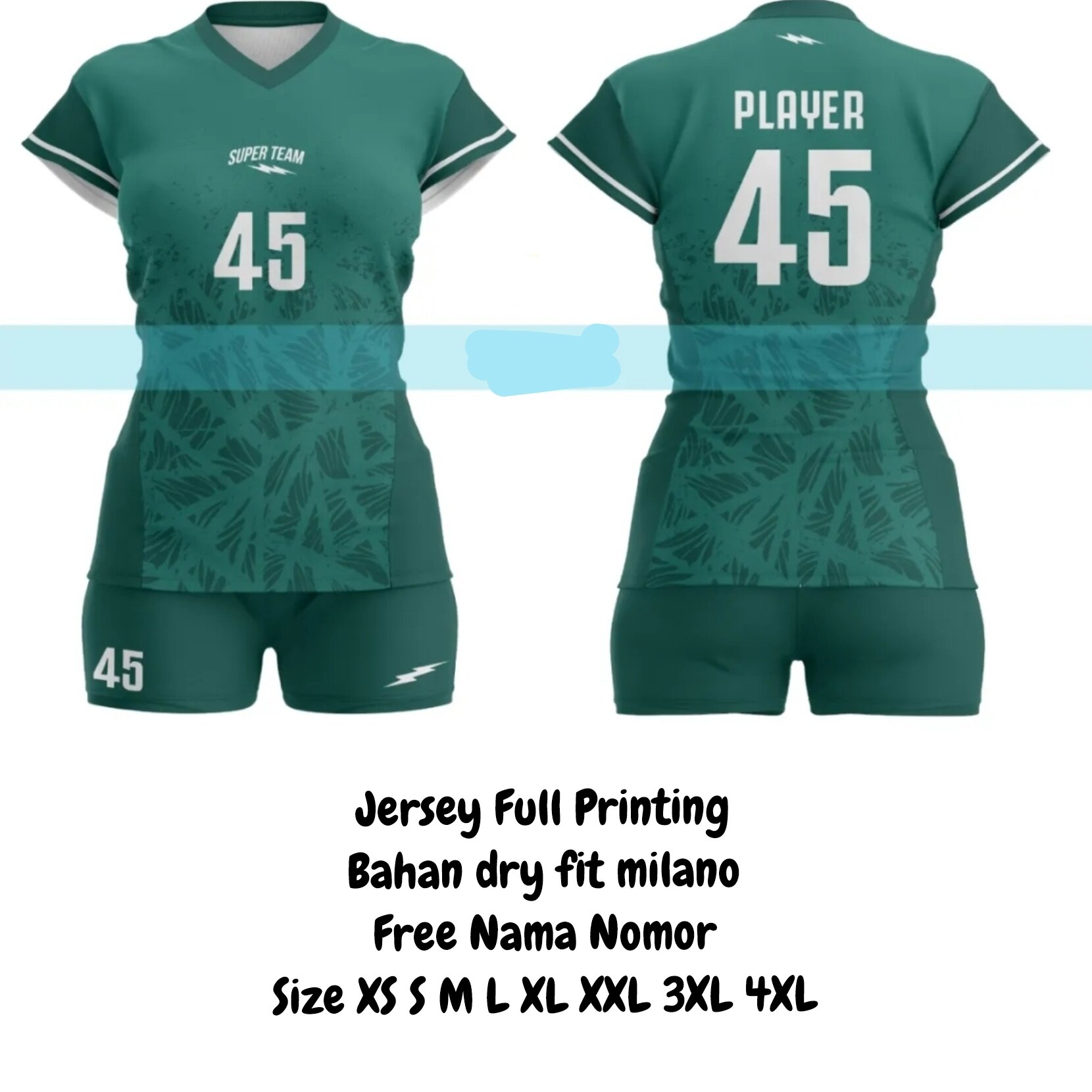 Kostum Voli Warna Hijau Jual Kostum Voli Warna Hijau Terbaru