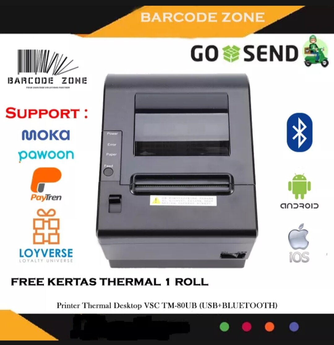 Printer Thermal Mm Vsc Tm Ub Android Usb Bluetooth Lazada Indonesia