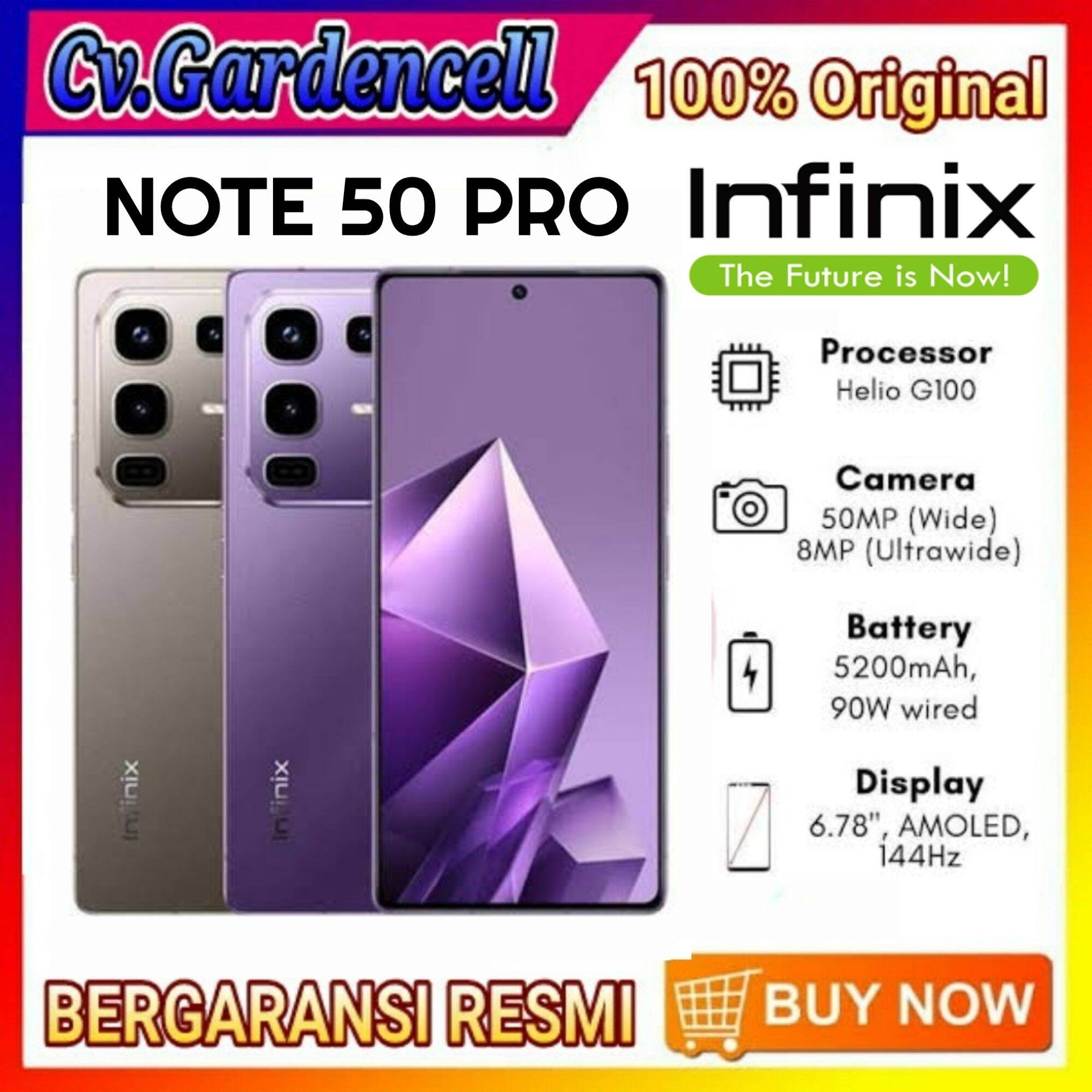 Infinix Note 50 Pro Ram 8/256Gb Garansi Resmi Harga  3,160,000 Ringgit*Penghantaran Percuma