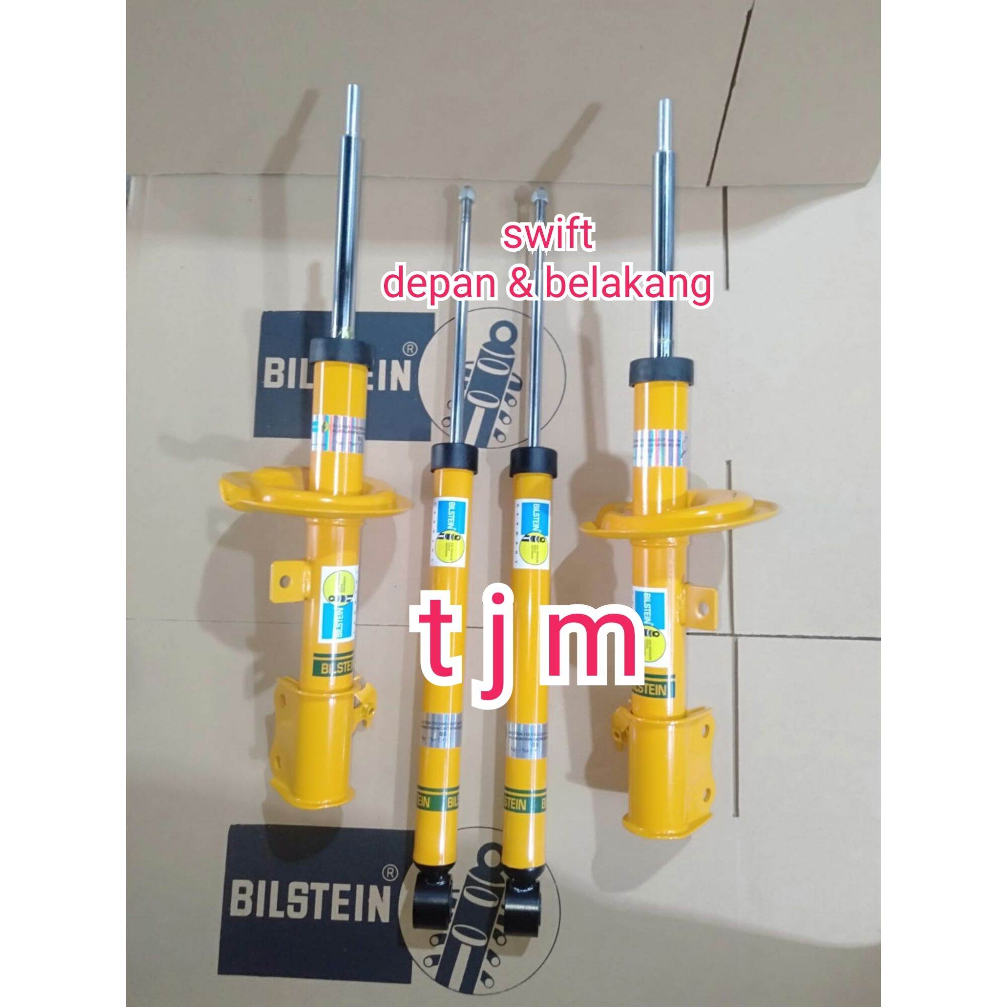 Shockbreaker shock absorber Swift depan & belakang merk Bilstein original type B6 harga 2 pasang kanan dan kiri Harga 1,700,000 Ringgit*Penghantaran Percuma