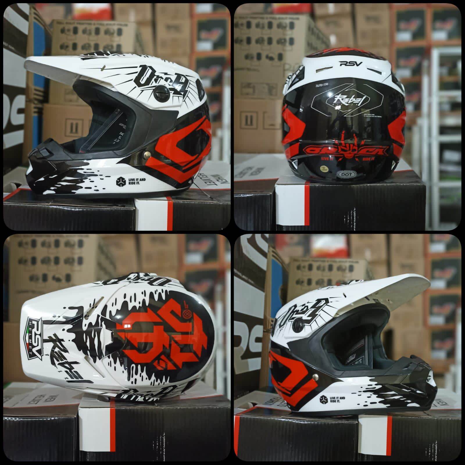 Helm Rsv Orca Full face | Lazada Indonesia