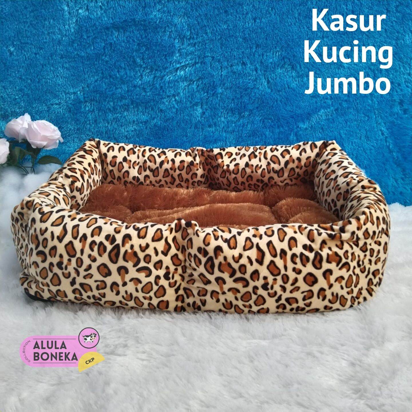 COD ) Tempat Tidur kucing/Warm Bed/Bantal Kucing/Pets Bed Motif LV dan  Hemat