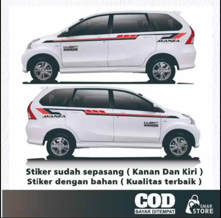 Toyota Avanza Xenia Veloz Car Stickers Etc. Latest Viral Cool Avanza Car Stickers List Giá 65,000 Đồng*Miễn phí vận chuyển