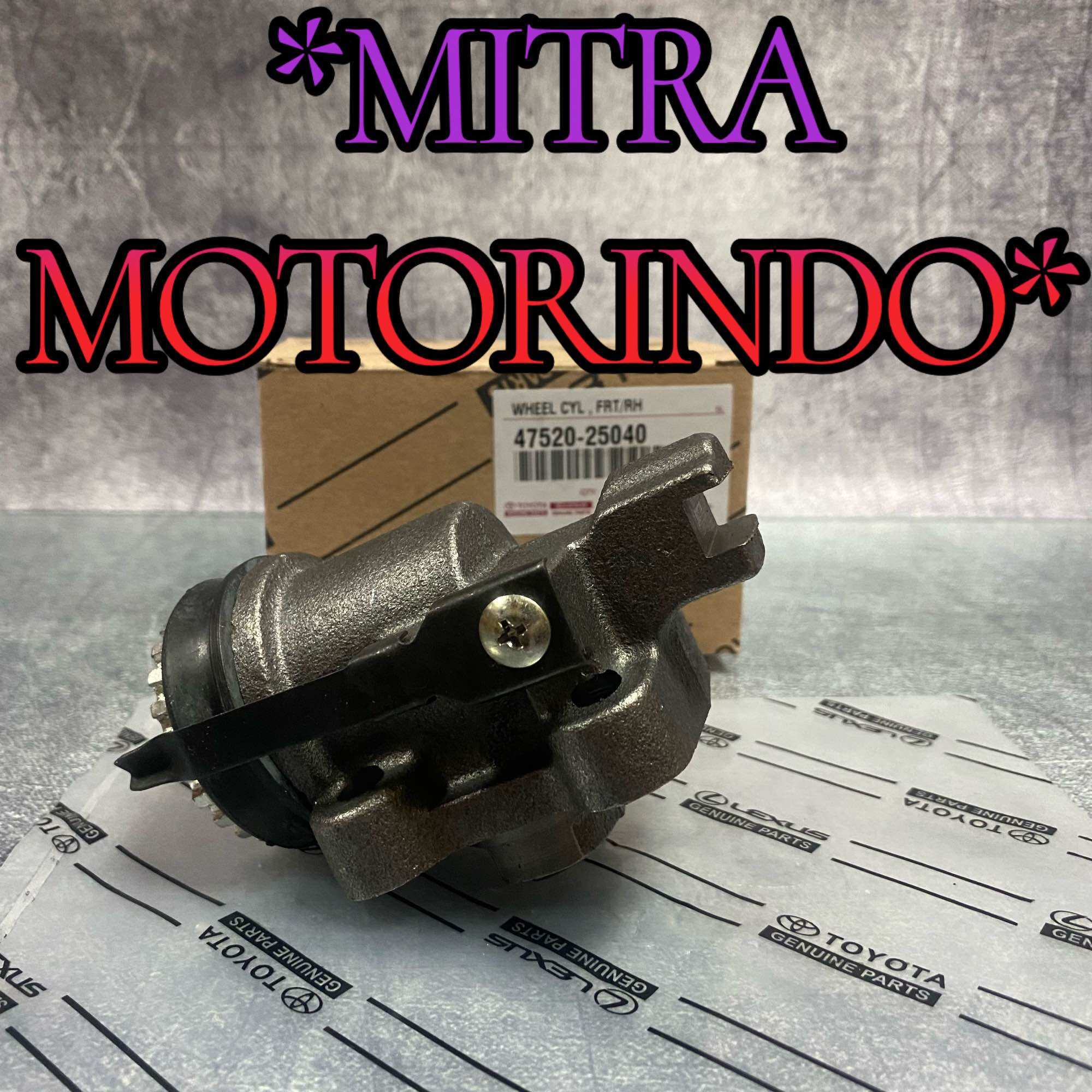 Wheel Cylinder Assy/Bak Rem/Blok Rem Depan Kanan Polos Toyota 14B Rino PS115 1 1/4" 47520-25040 Harga 168,000 rupiah*Gratis Ongkir