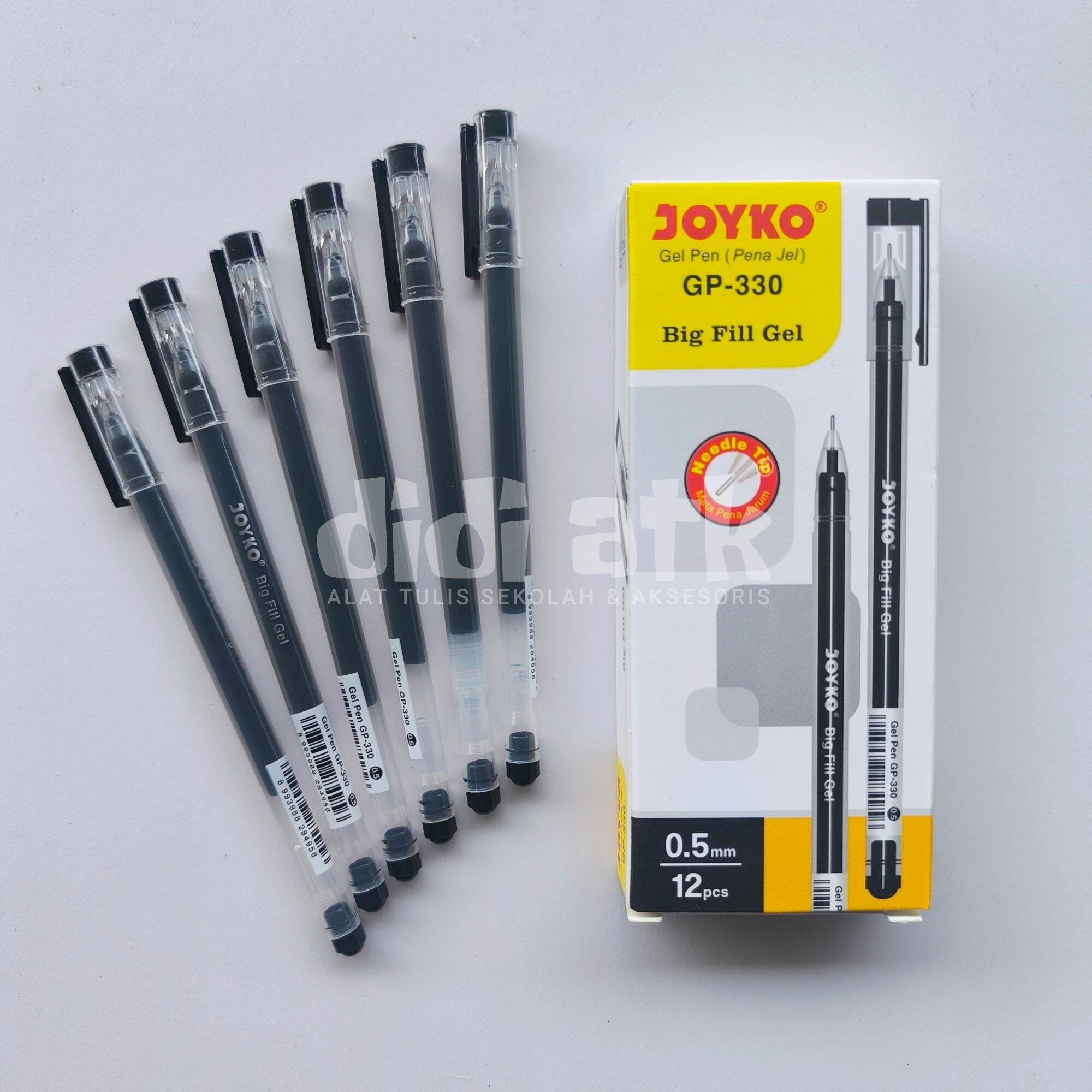 Pulpen Jel Joyko GP-330 1 Pak (12 Pcs) Big Fill Gel