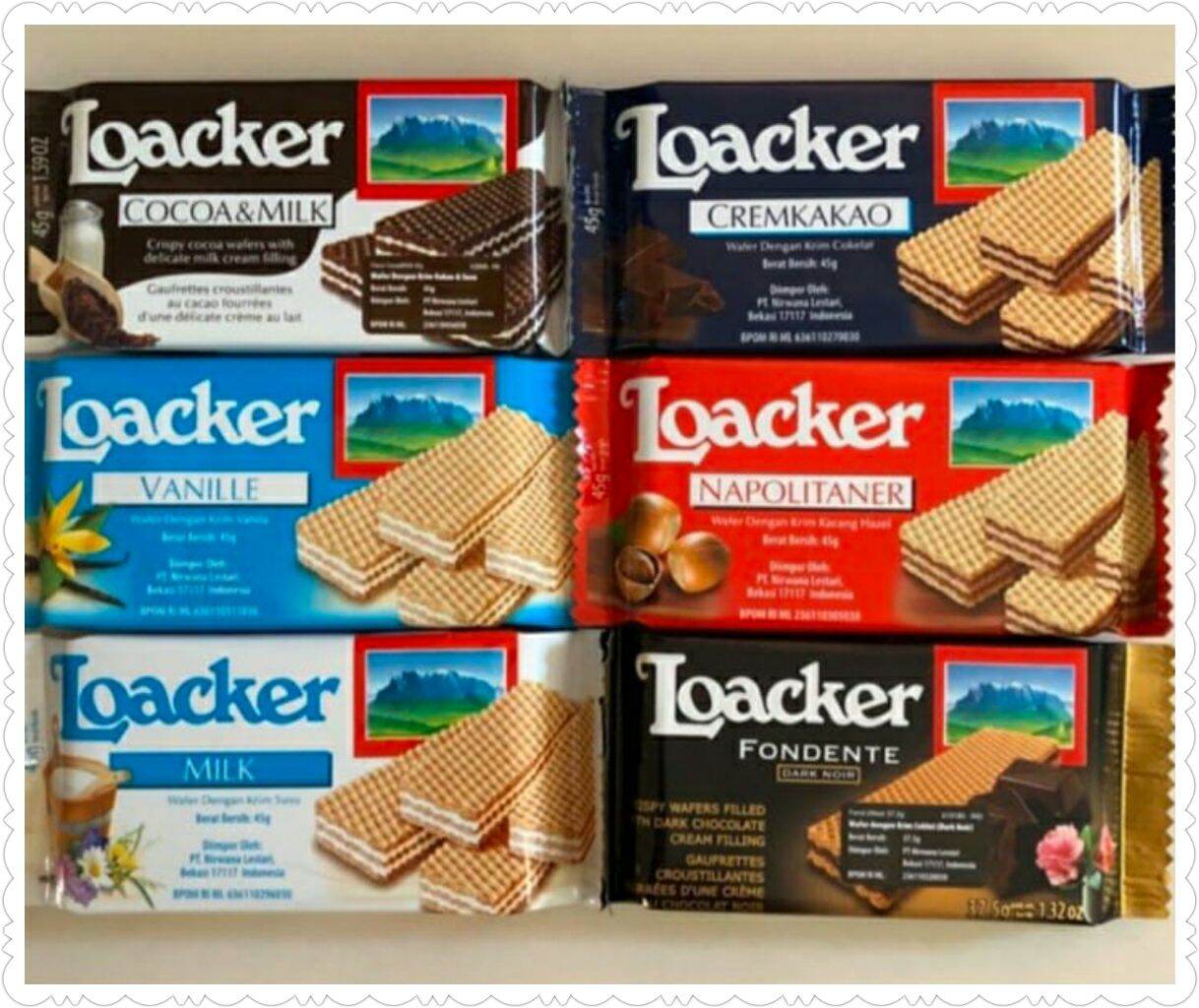 Loacker Wafer Quadratini 45gr | Lazada Indonesia