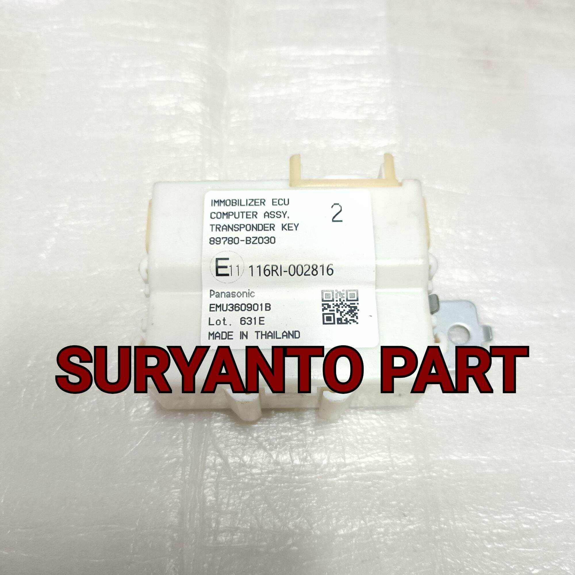 Ecu Komputer Computer Immobilizer Transponder Key Calya Sigra Agya Ayla Asli Original 89780-BZ030 Harga 1,250,000 rupiah*Gratis Ongkir