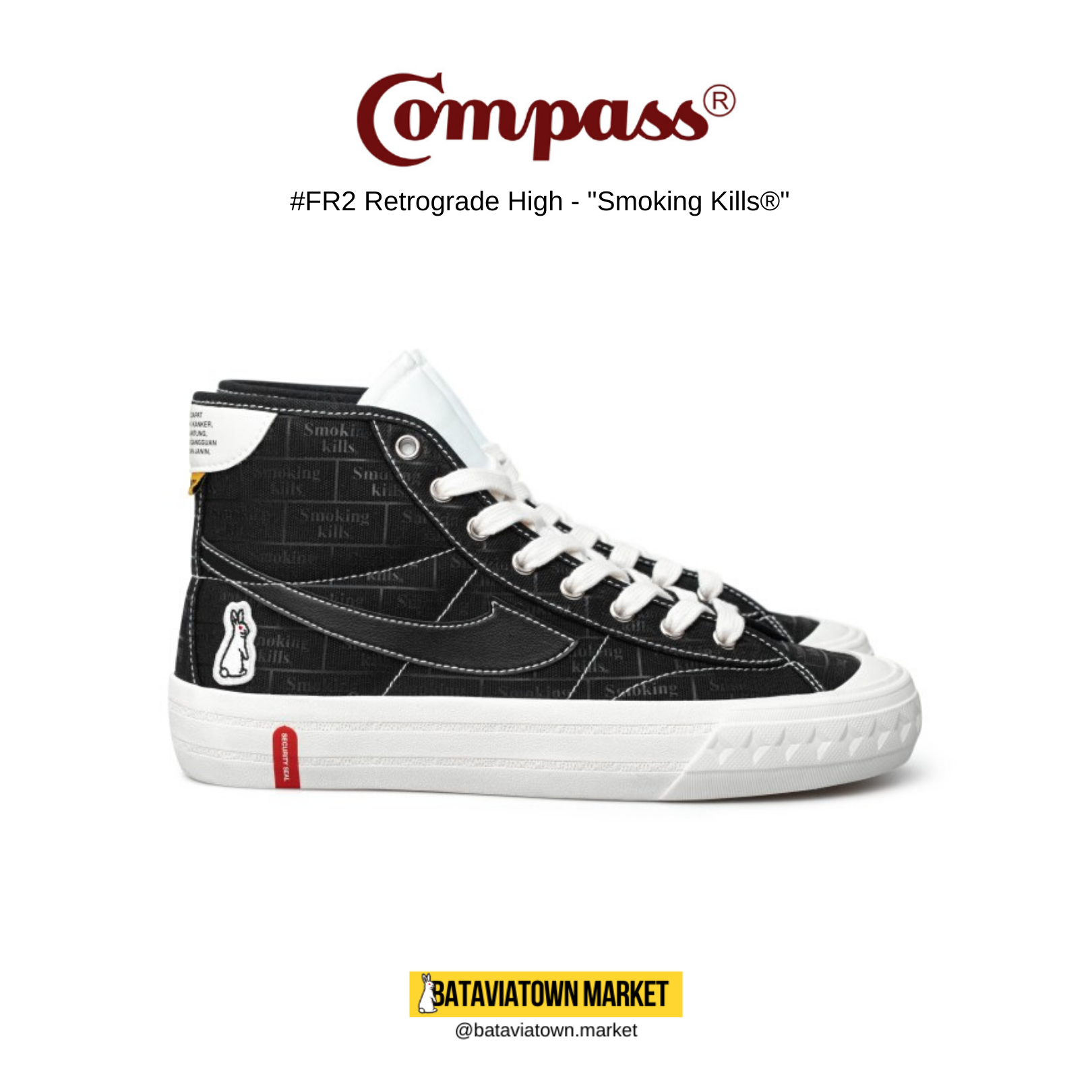 Original Product] Sepatu Compass Retrograde High Decon x FR2 
