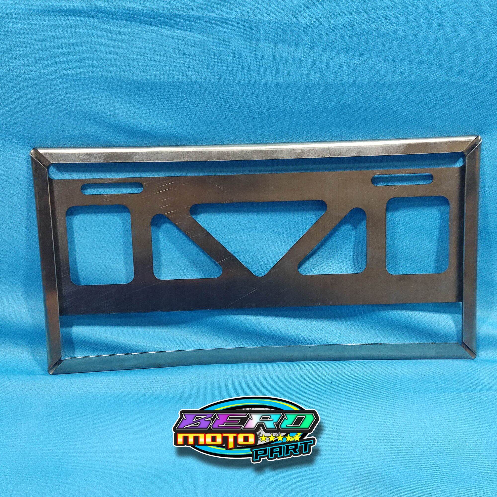 Dudukan frame plat nomer mobil JDM custom stainless tebal 1mm | Lazada ...