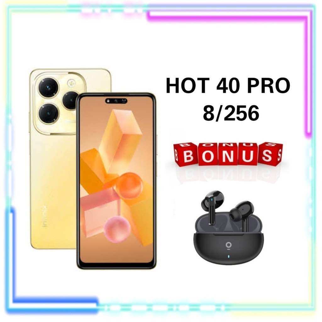 INFINIX HOT 40 pro NFC 8/256 NEW GARANSI RESMI // GREE EARPHONE Harga 2,360,000 rupiah*Gratis Ongkir