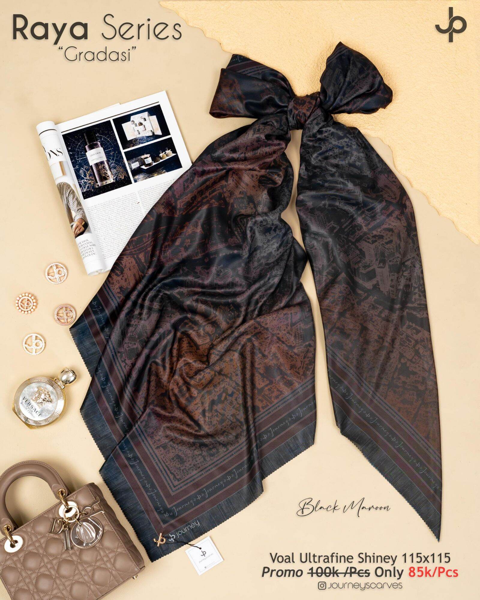 HIJAB RAYA SERIES JOURNEY TERBARU JOURNEY SCARVES VARIAN TERBARU RAYA