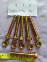 Baut 12 Panjang 5cm - Baut Kuning M8x50mm Lion Paket (50Pcs)