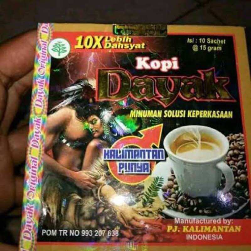 New!! !Original Dayak Kaliman Arabica Coffee 10 Sachets