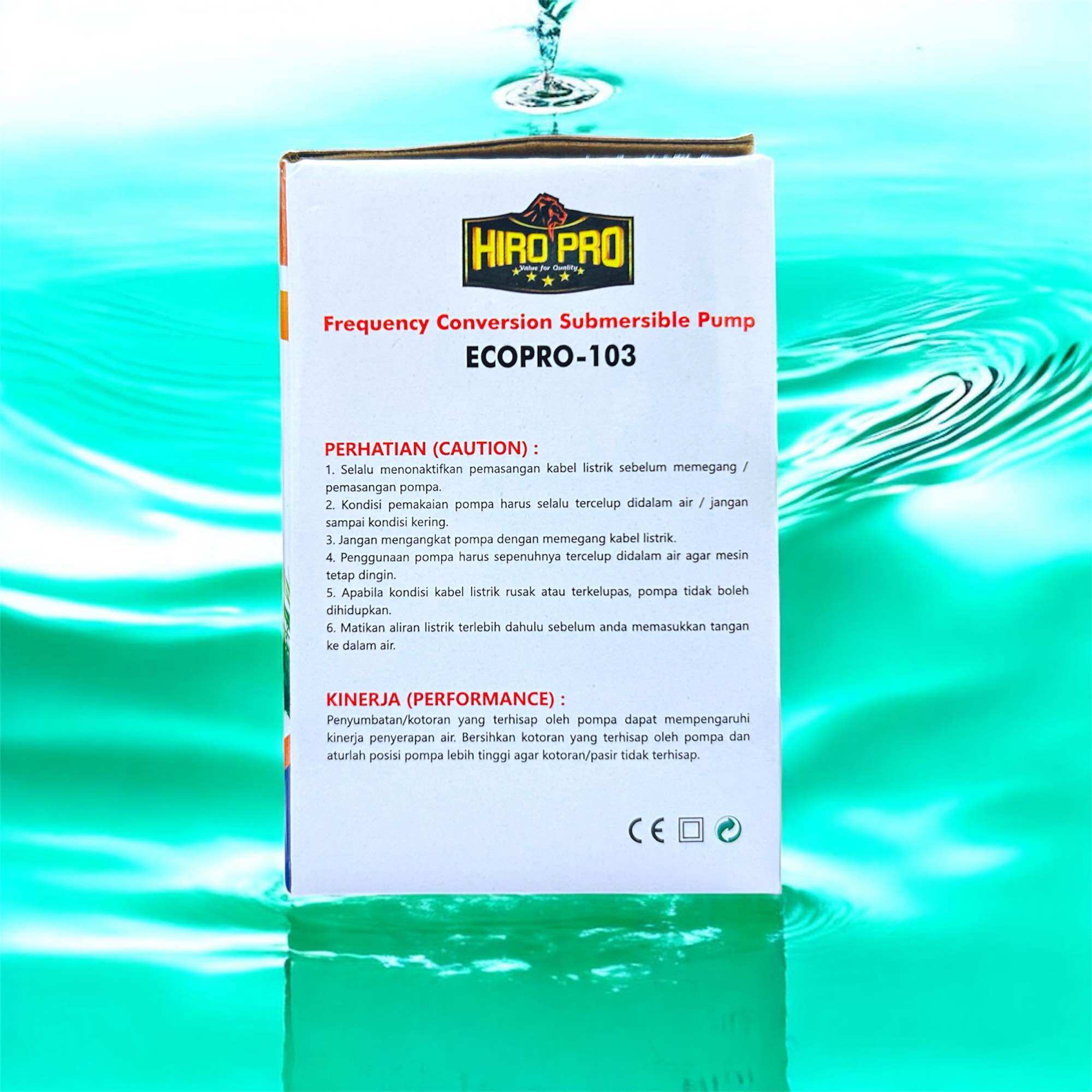 HIRO PRO ECO 103 POMPA KOLAM AQUARIUM CORVERSION SUBMERSIBLE PUMP