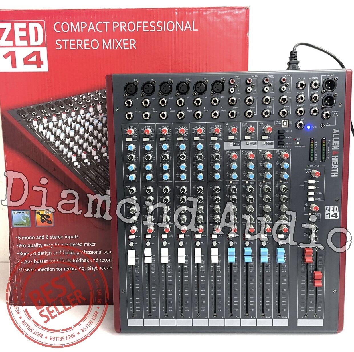 Mixer Audio Allen&Heath Zed14 Fx Grade A Allen Heath Zed 14