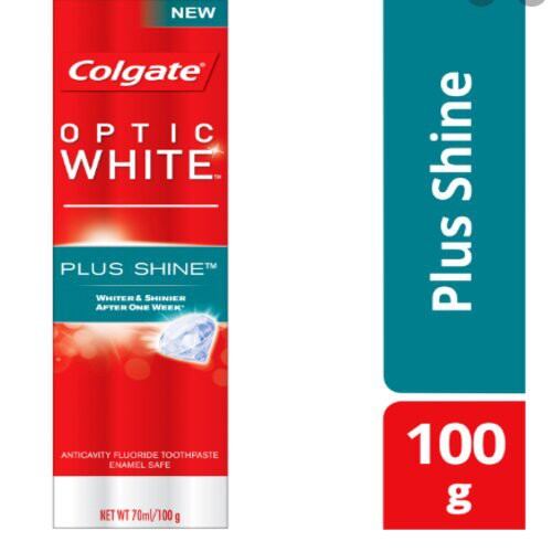 Colgate Optic White Plus Shine Sparkling White 100gr – Pasta Gigi Pemutih Gigi Efektif & Nafas Segar