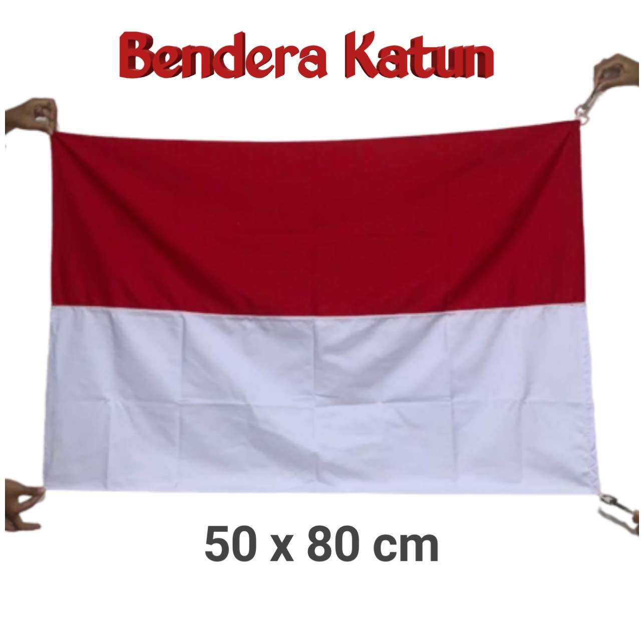 Bendera Katun Merah Putih Bendera Upacara sekolah dan kemerdekaan ...