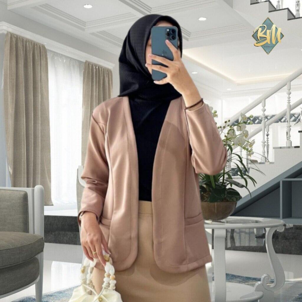 NABILA BLAZER SCUBA BLAZER SCUBA VIRAL KEKINIAN Lazada Indonesia