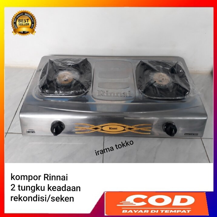 kompor rinnai R-552-C barang rekondisi/SEKEN kaya baru pengapian bagus api  biru siap pakai NORAMAL | Lazada Indonesia