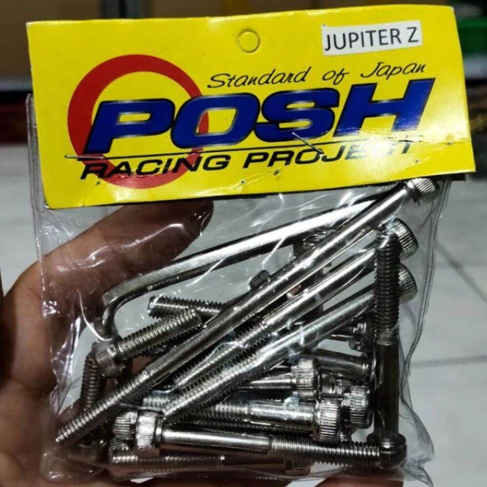 Baut Blok Mesin Baut Bak Mesin Set Kiri Kanan Jupiterz Vega R Posh