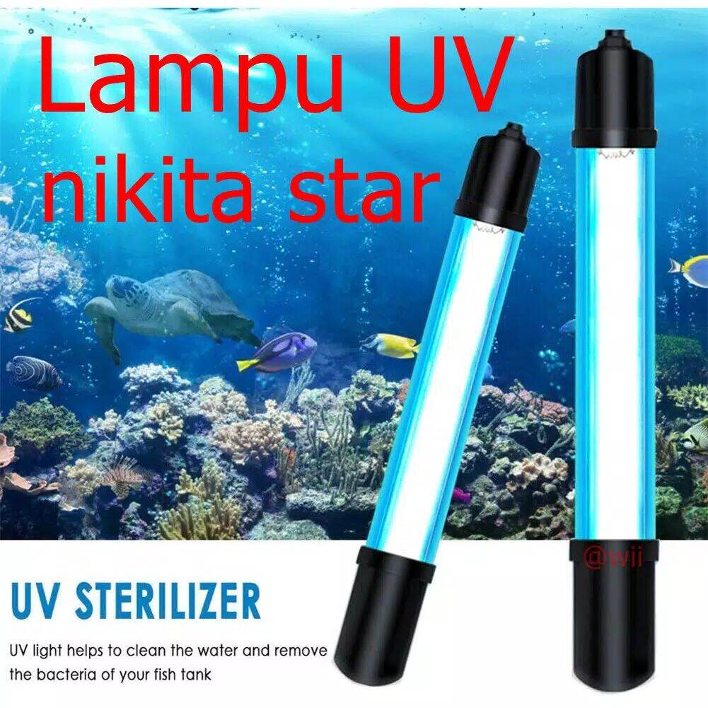 Watt Lampu Uv Aquarium Nikita Star Watt Penghilang Lumut Algae