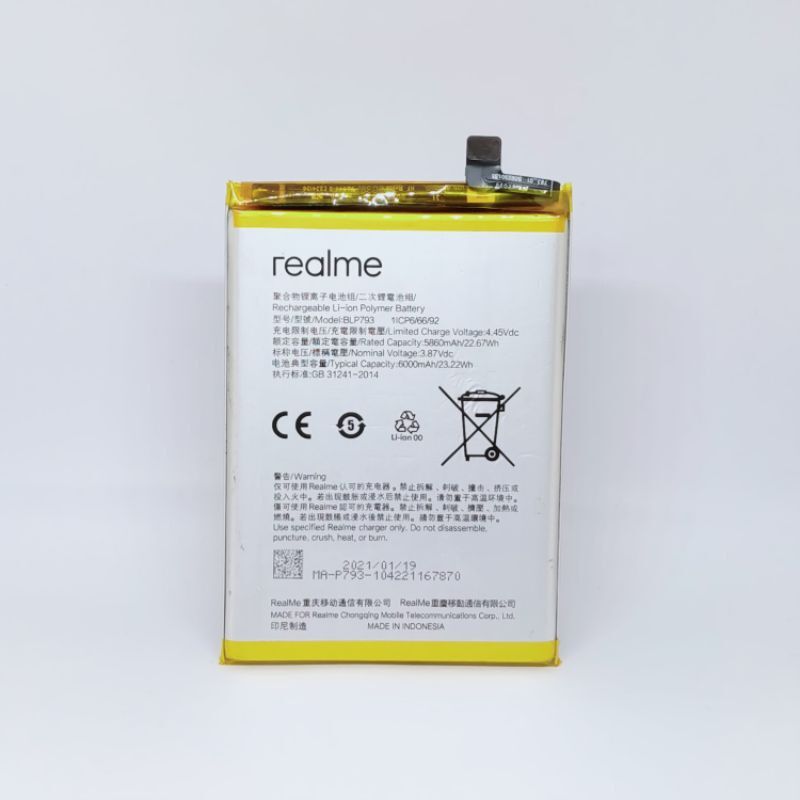 batre realme blp 793