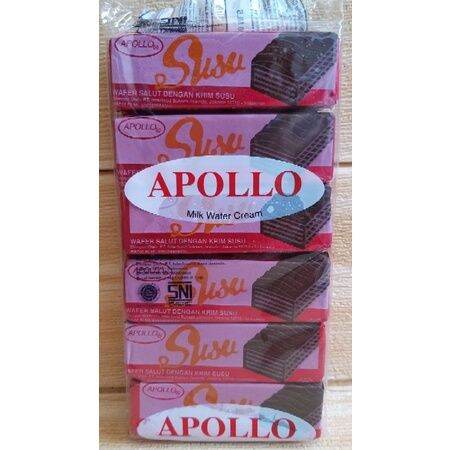 Apollo Coklat dan Susu Wafer /Apollo Coated Wafer Chocolate Milk Halal ...