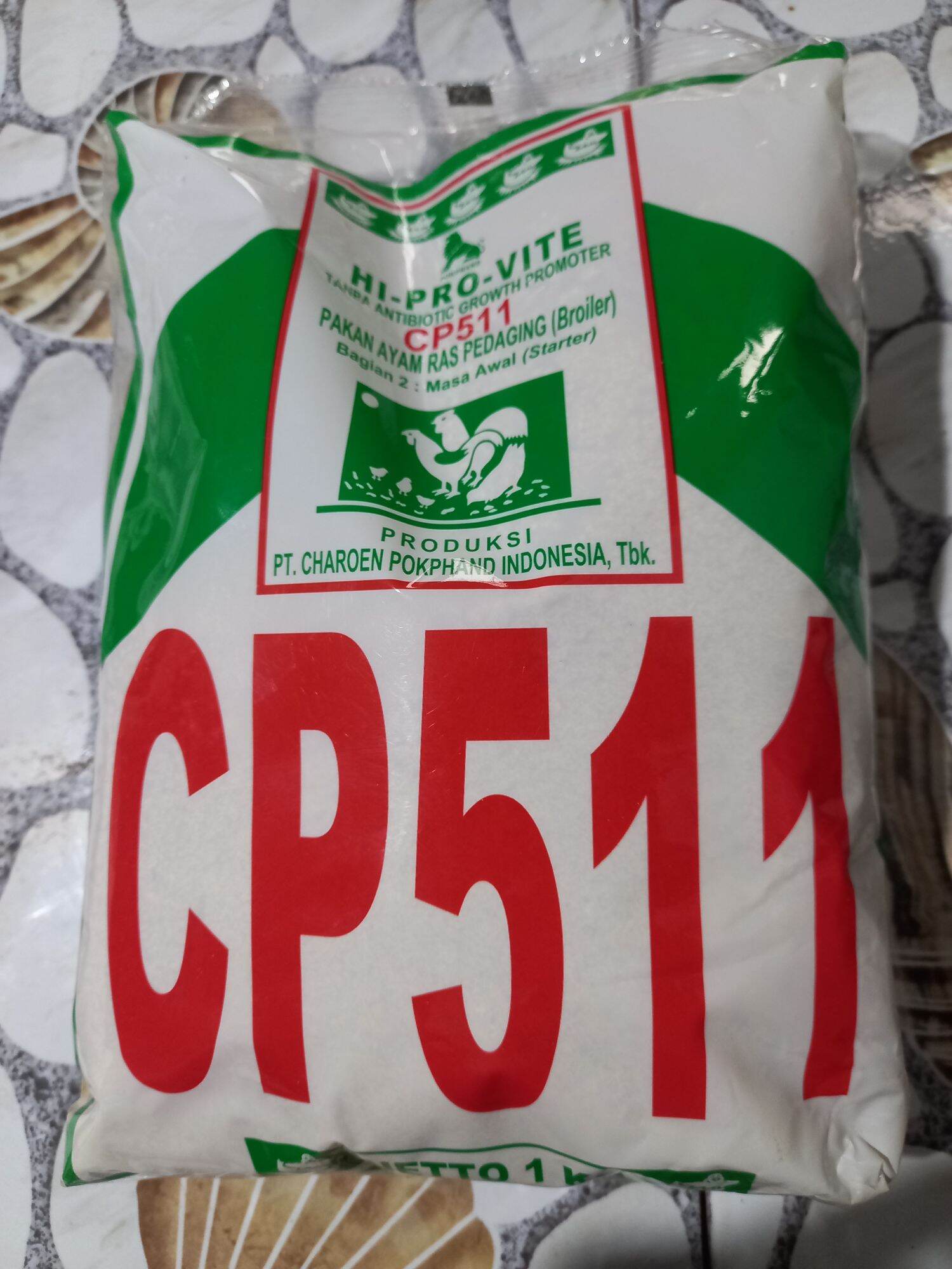 Voer Pur Poer Ayam Pedaging 511 CP511 Pokphand Kemasan Pabrik 1 Kg ...