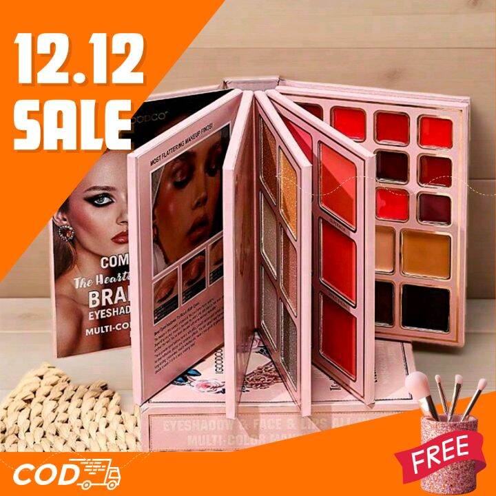 New Igoodco Multi-Book Makeup Palette + Free Brush 1 Set – 4 in 1 Beauty Secret for Beginners to Profe…