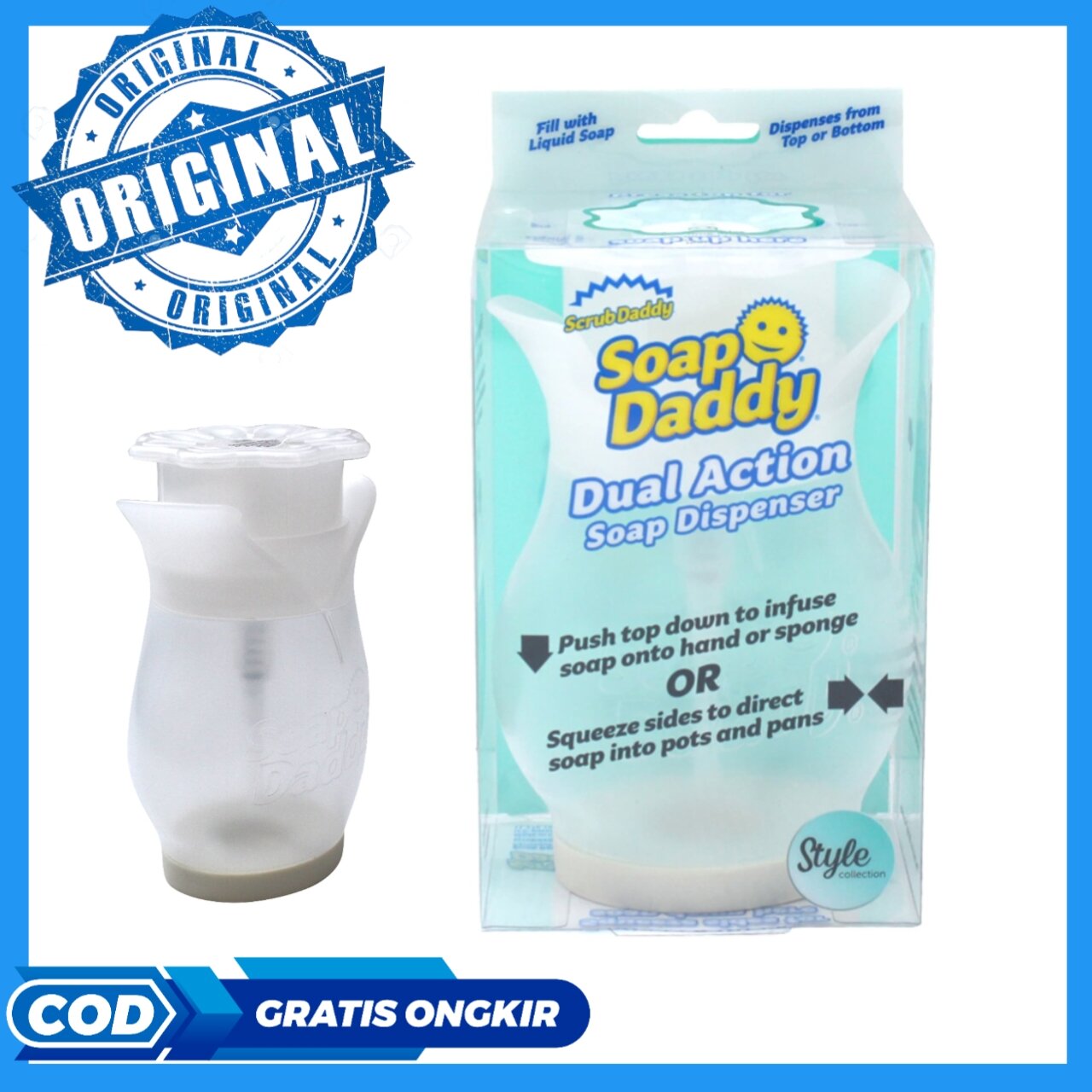 SCRUB DADDY Soap Daddy Soap Dispenser - Tidyu Indonesia