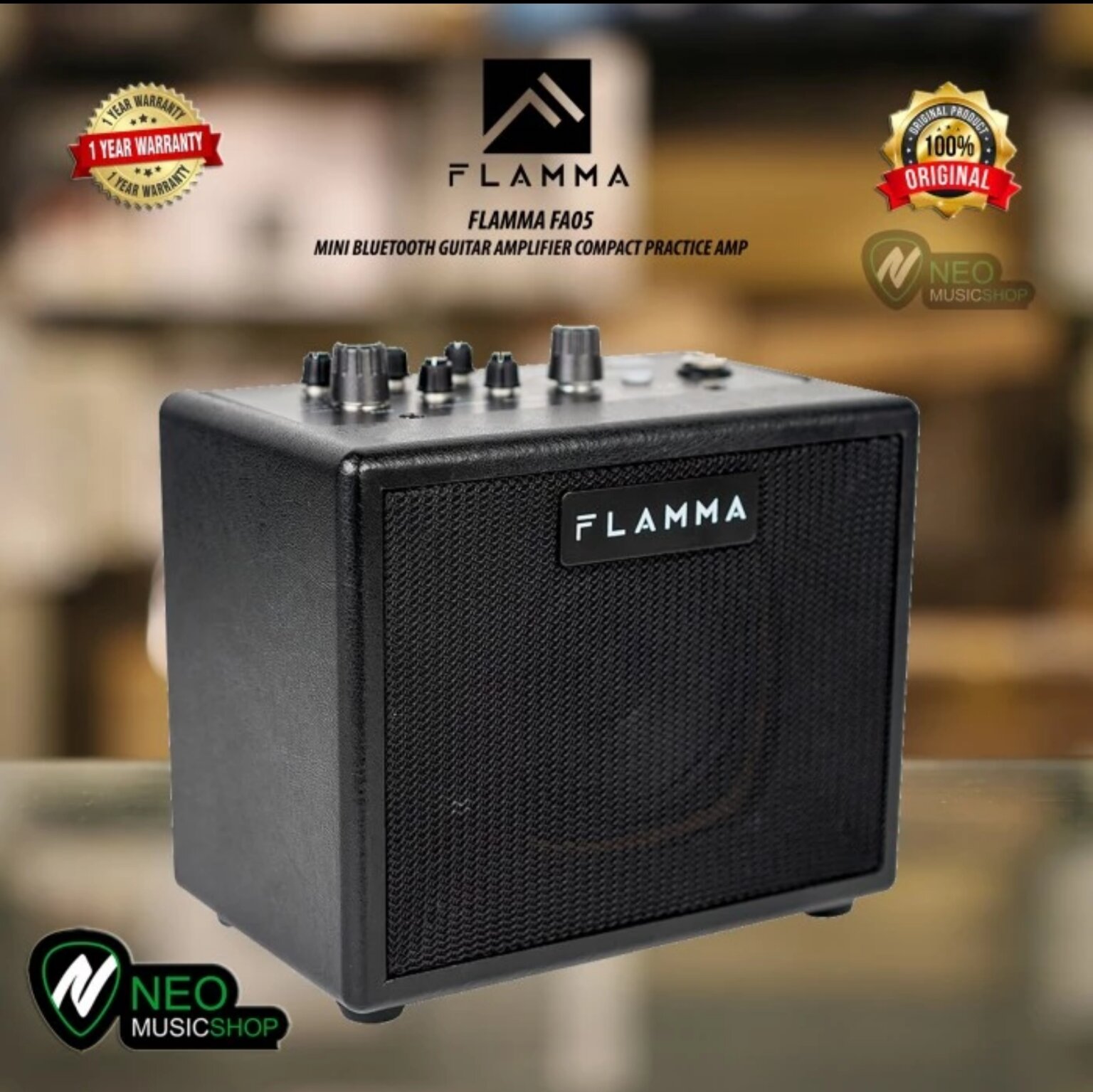 Flamma FA05 Mini Bluetooth electric guitar amplifier Lazada Indonesia