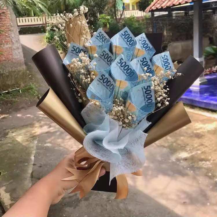 Money buket bunga from 100rb - 2jta please read description before ordering