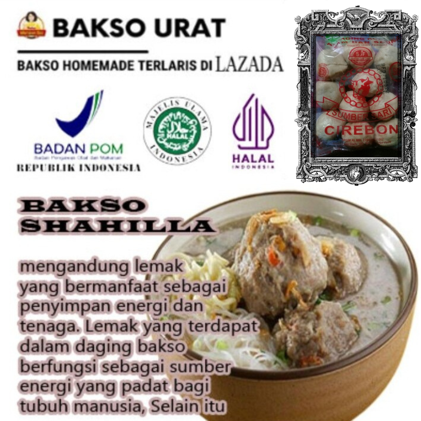 Bakso Isi 10 Butir Premium Daging Sapi Alsi Dengan Kombinasi Daging