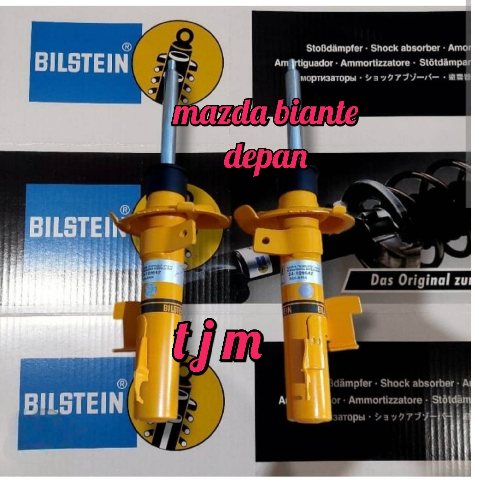Shockbreaker BILSTEIN Mazda Biante depan merk Bilstein type B6 harga 1 pasang ( kanan & kiri ) Harga 1,000,000 rupiah*Gratis Ongkir