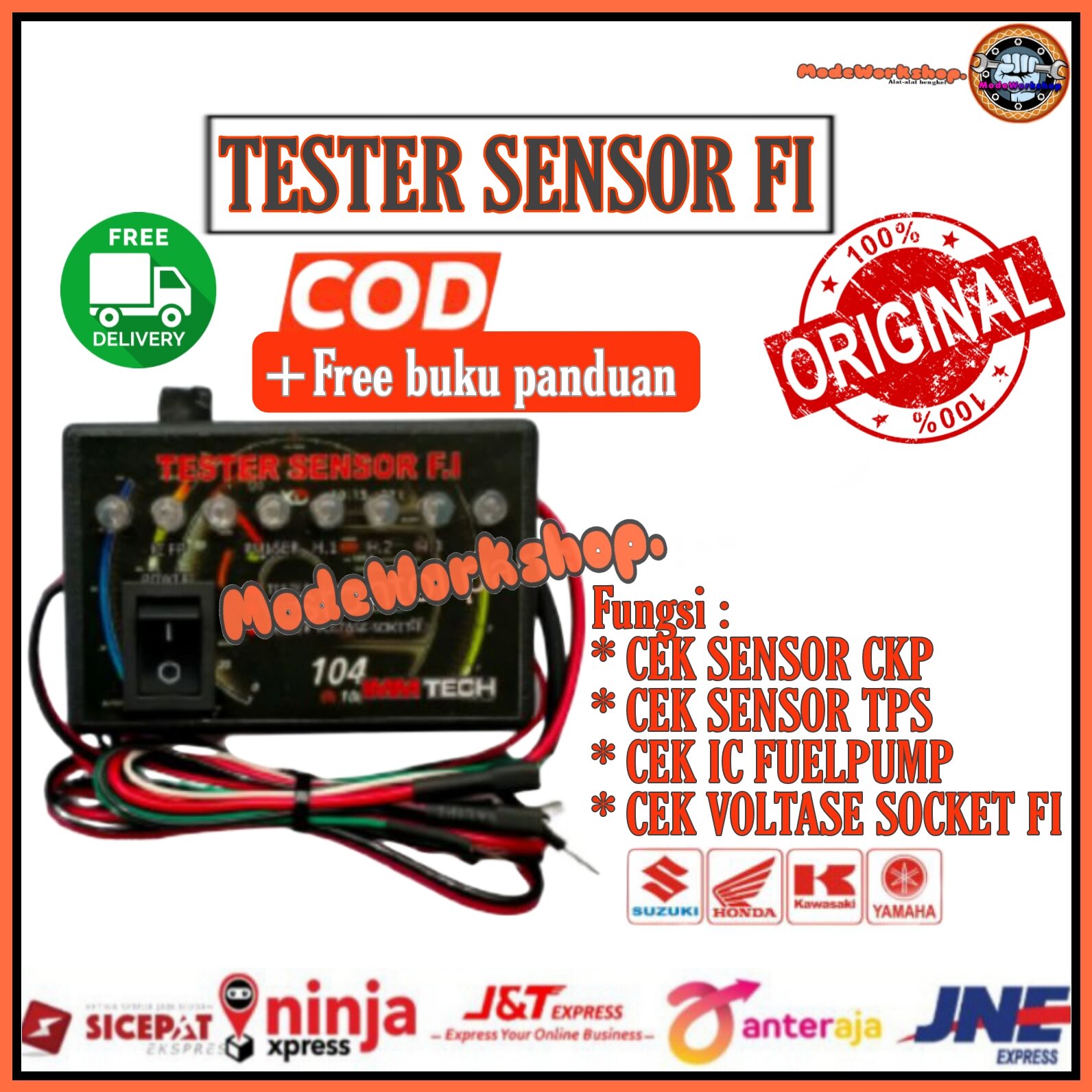 Multitester Tester Sensor Fi Alat Cek Sensor Ckp Ic Fuelpump Tps