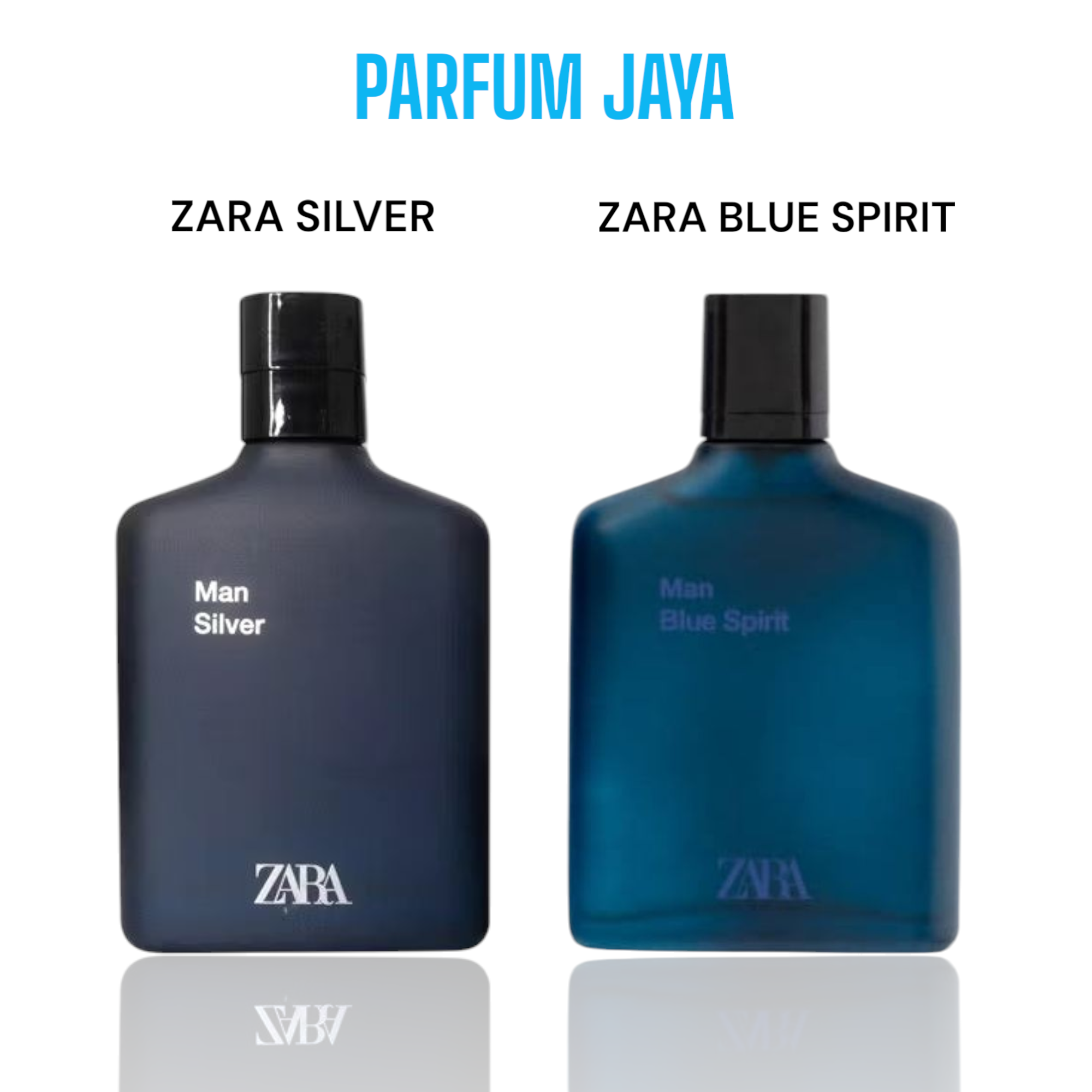 PARFUM ZARA MAN ORIGINAL SILVER DAN BLUE SPIRIT 100 ml edt (NON