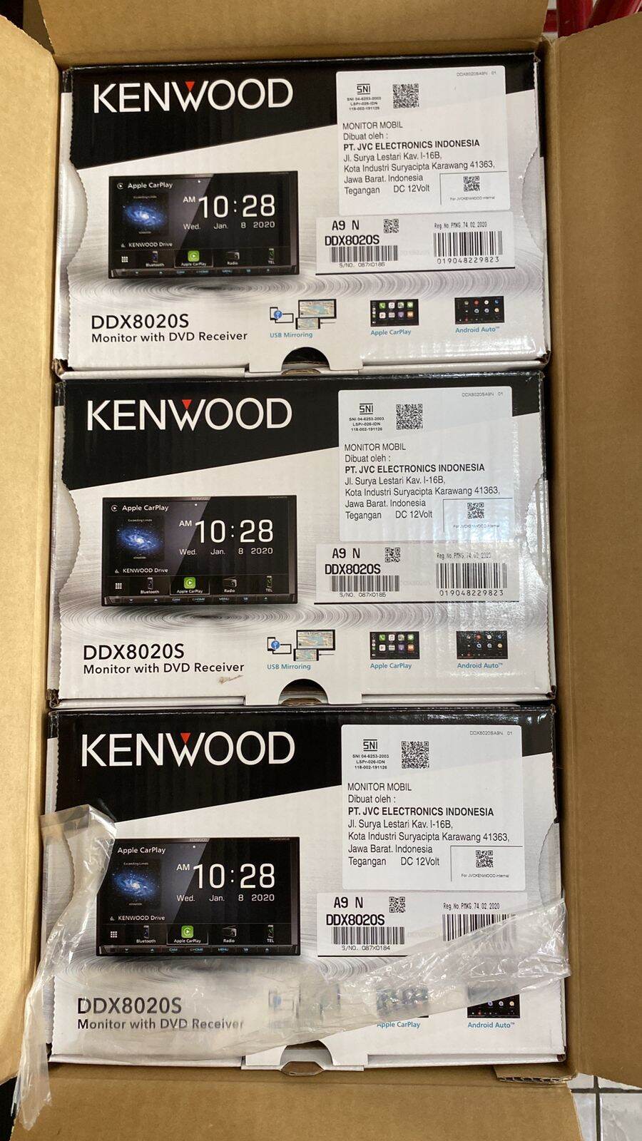 Hu Android Carplay Kenwood DDX8020S Harga 7,375,000 rupiah*Gratis Ongkir