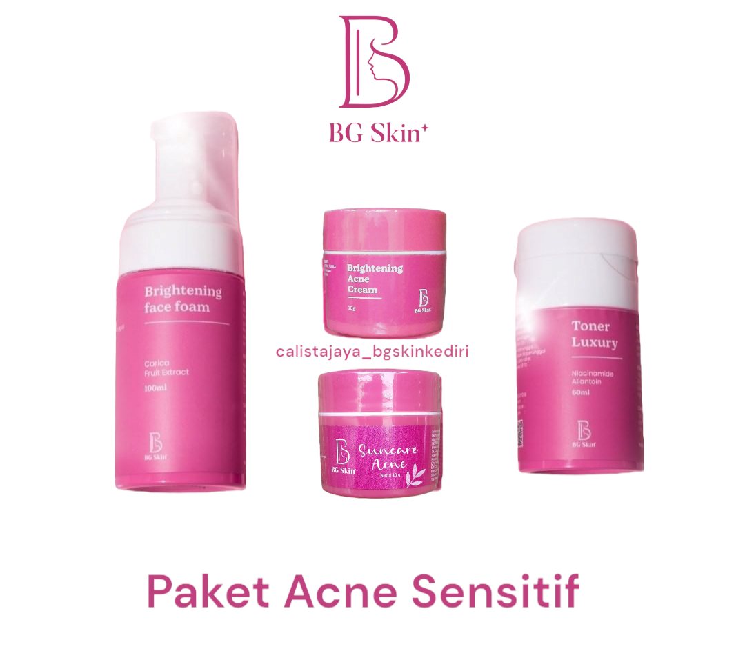 PAKET ACNE SENSITIF BEAUTY GLOW SKINCARE / BG SKINCARE / BG SKIN ...