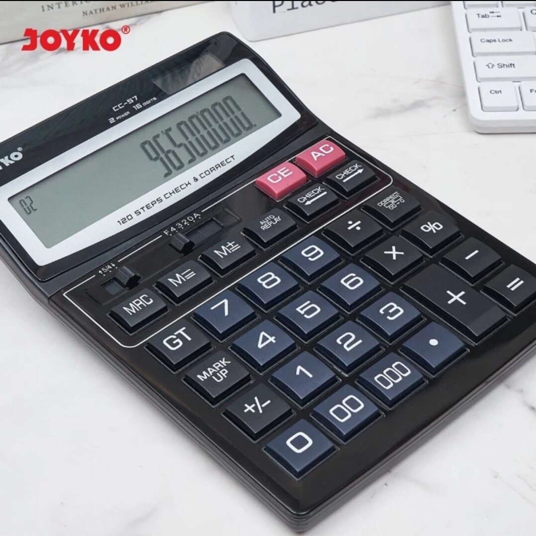 JOYKO CC-57 Check & Correct Calculator - Kalkulator 16 Digit Cek Ulang
