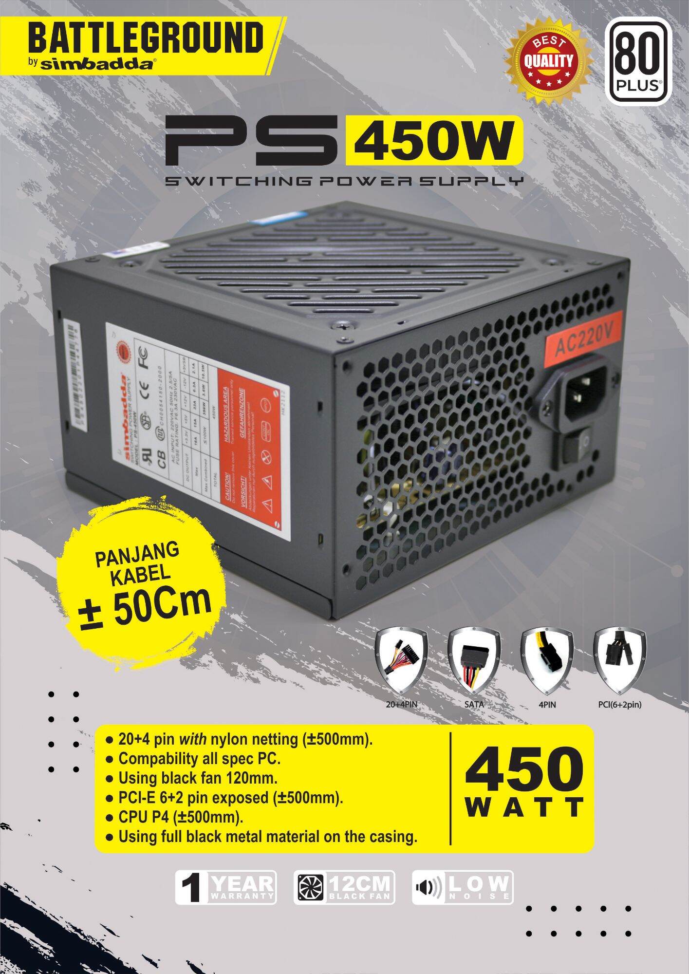 power supply Simbadda 450 watt | Lazada Indonesia