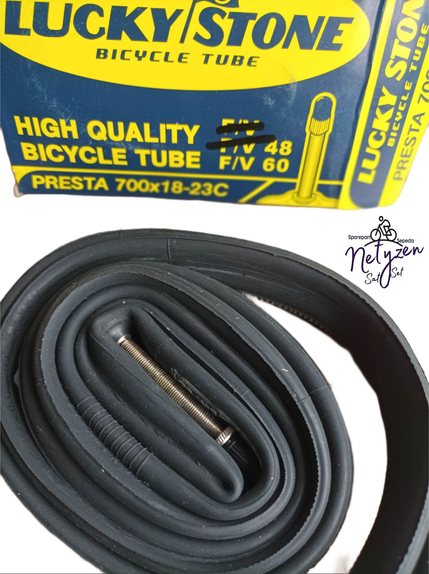 ban dalam lucky stone ukuran 700x23c presta 60mm for fixie road