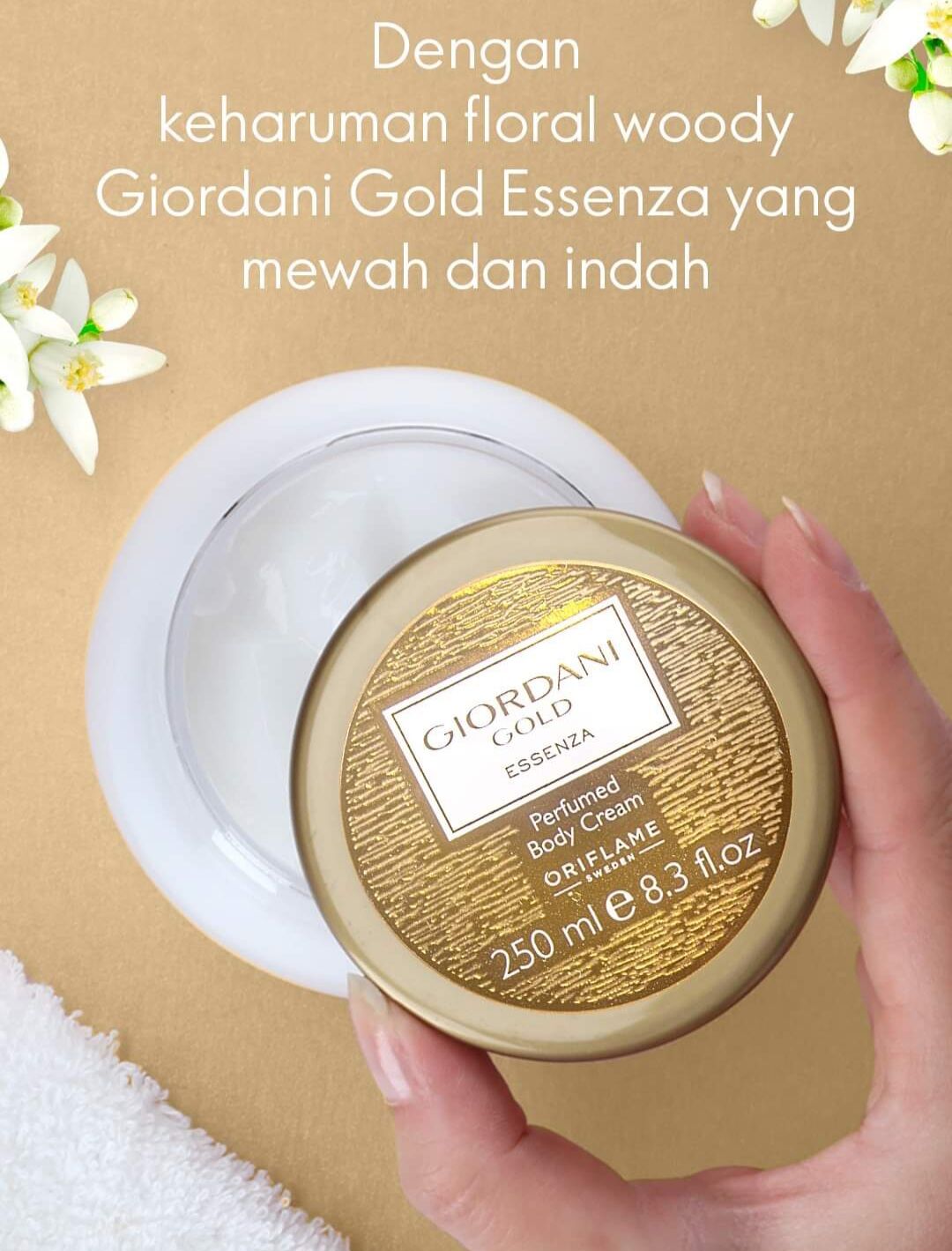 Body Cream Aroma Parfum Mewah Giordani Gold Essenza Possess
