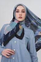 ″Hijab Mandjha ivan gunawan - Millicent navy scarf
