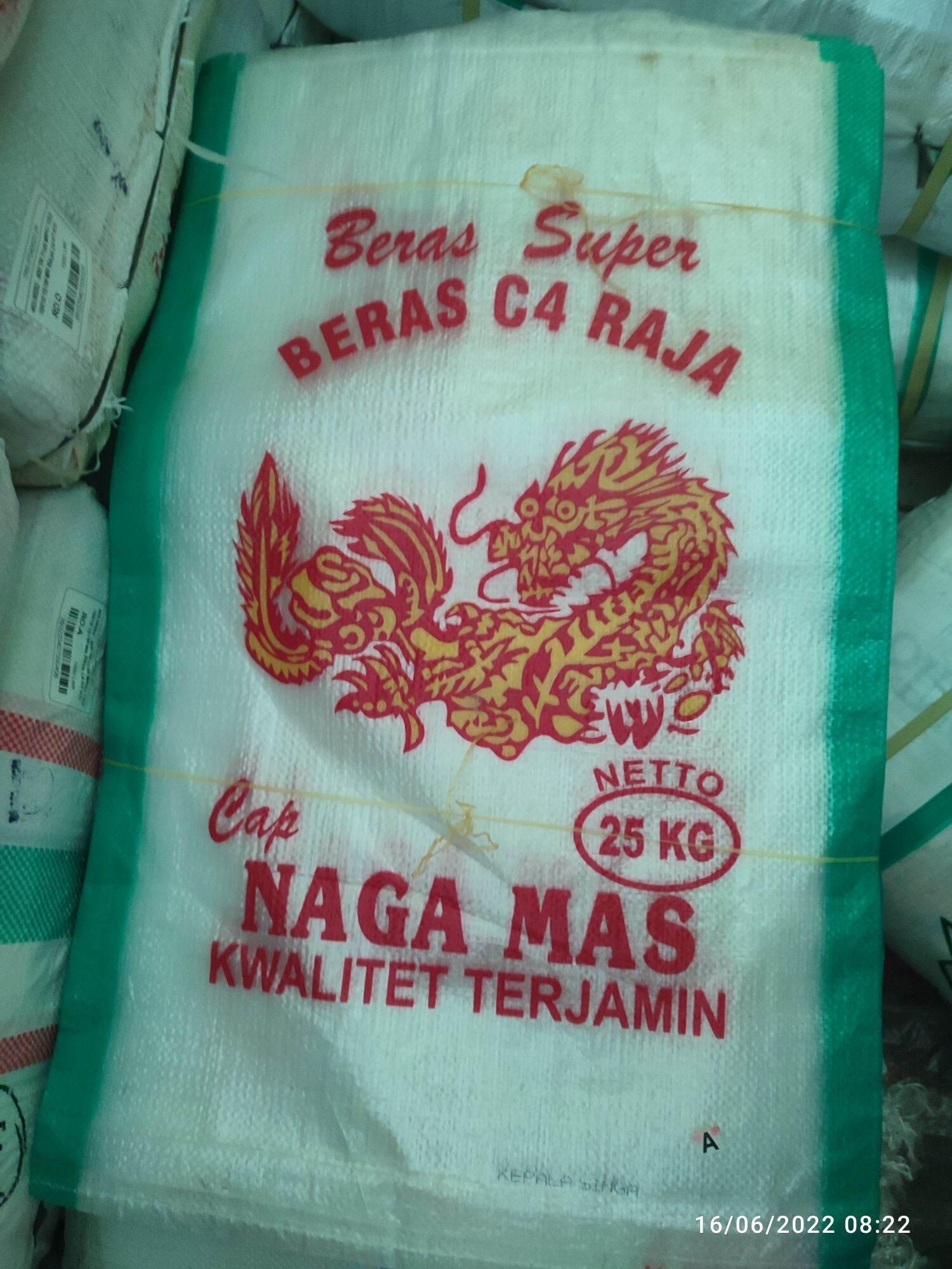 Karung Beras 25 Kg Transparan Cap Naga Mas Isi 50 Lembar Lazada Indonesia